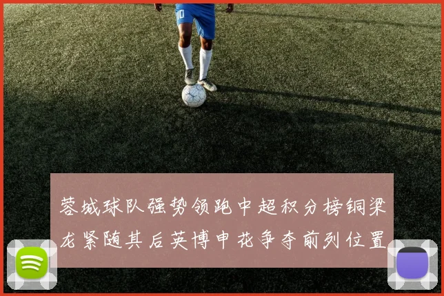 蓉城球队强势领跑中超积分榜铜梁龙紧随其后英博申花争夺前列位置